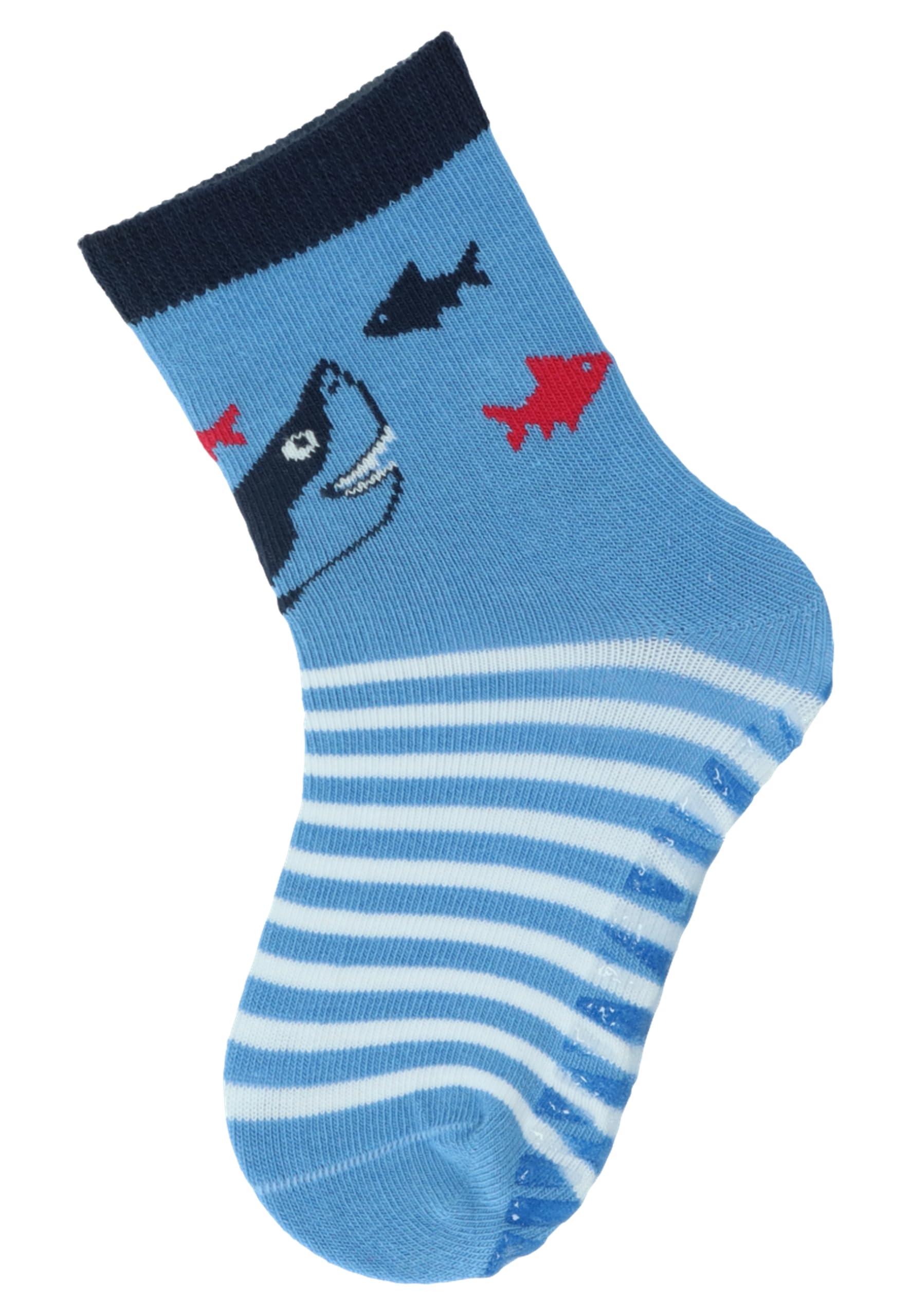 Sterntaler Fli Fli SUN Hai - Fliesen Flitzer für Jungen - Stoppersocken mit rutschfester Sohle - Fliesensocken mit Motiven