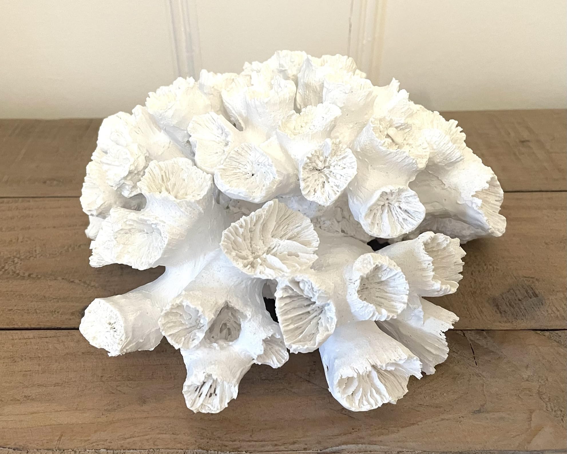Artificial Coral Ornament, Resin Faux Coral Aquarium Decor White Coral Reef Decor Decorative Sea Coral Stony Coral Realistic Underwater Sea Plant for Fish Tank Decoration, Bathroom (Short Coral)