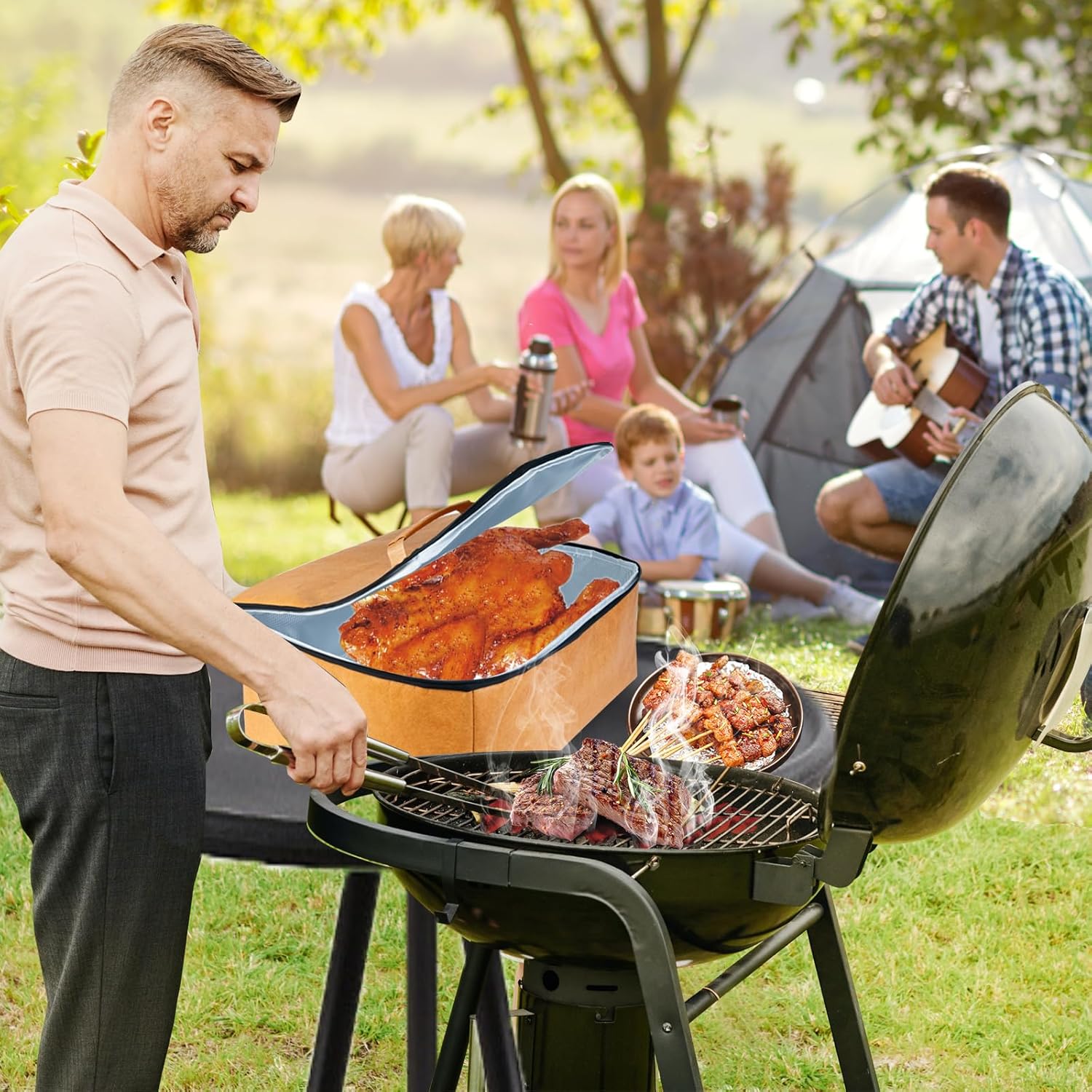 BBQ Blanket for Resting Meat,Reusable BBQ Resting Bag for Meat,Meat Brisket Resting Bag,Meat Blanket for Resting Large Barbecue Resting Blanket For Outdoor Smoker and Grilling - Image 3