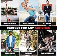 Vista 5 de Thigh Brace Support - Non-Slip, Comfortable Hamstring Brace and Thigh Wrap for Men & Women - Thigh Compression Sleeve, Ideal for Muscle Recovery