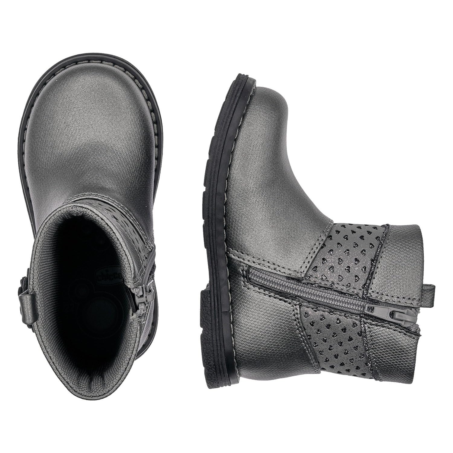 Chicco, Stivali Bambina con Zip Laterale, Stivaletti Bimba Caldi, Comodi e Traspiranti, Tronchetti Ideali per Autunno e Inverno, Scarpe Bambina e Ragazza, Designed in Italy