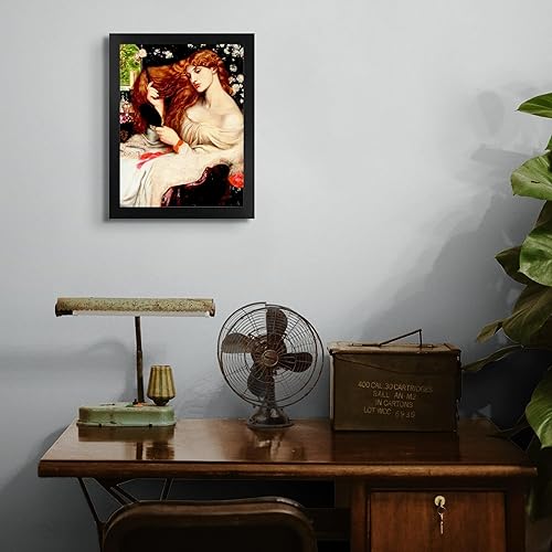 Miniatura 4 de Lost Cabin Lady Lilith de Dante Rossetti  Impresión en marco plano negro  Reproducción de pinturas de obras de arte finas  Póster decorativo