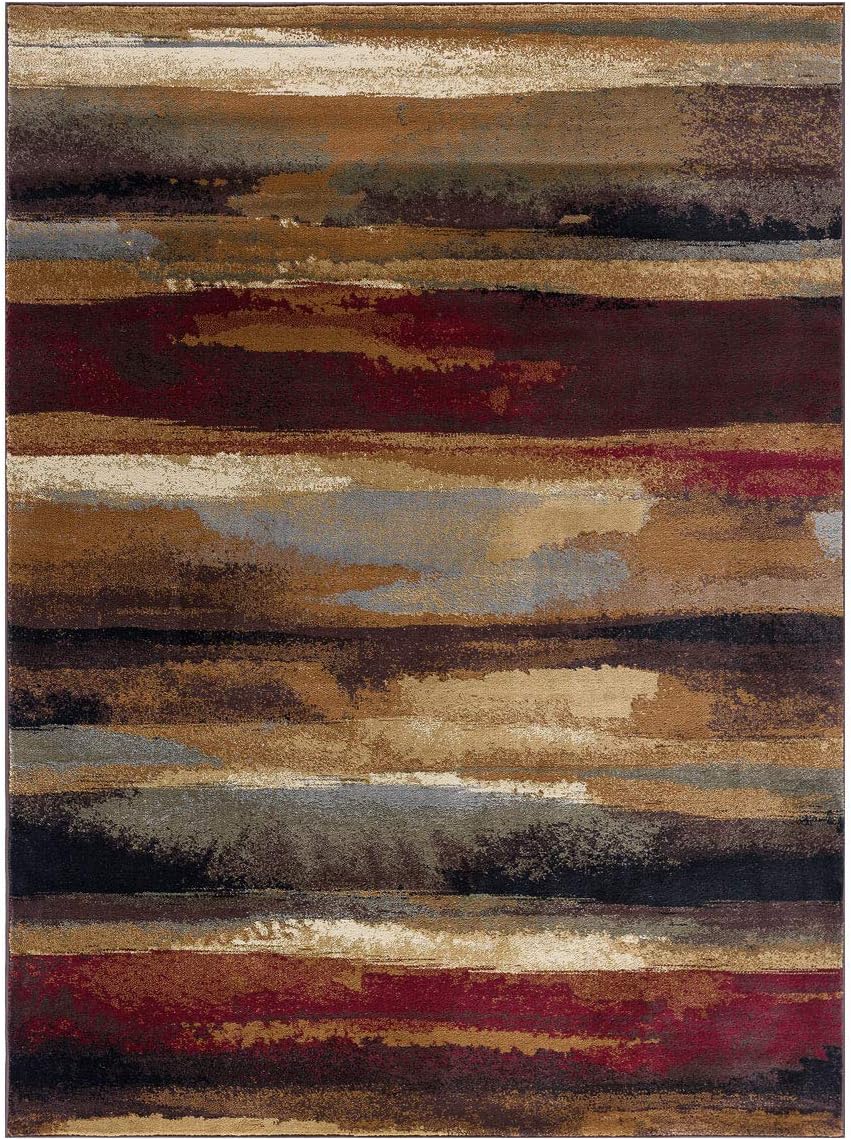 BLACK FOREST DECOR Rustic Landscape Rug - 2 x 3, Polypropylene, Indoor Area Rug, 2'W x 3'L