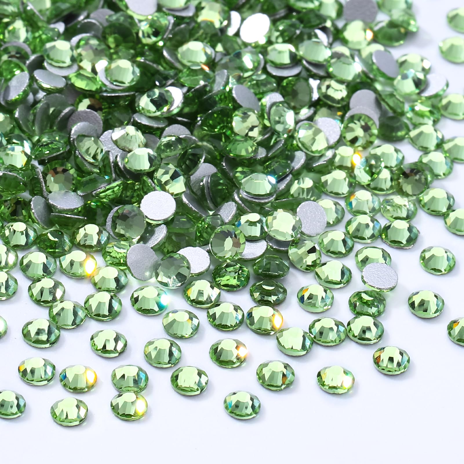1440PCS Light Green SS10 Flatback Rhinestones (2.7–2.8mm)