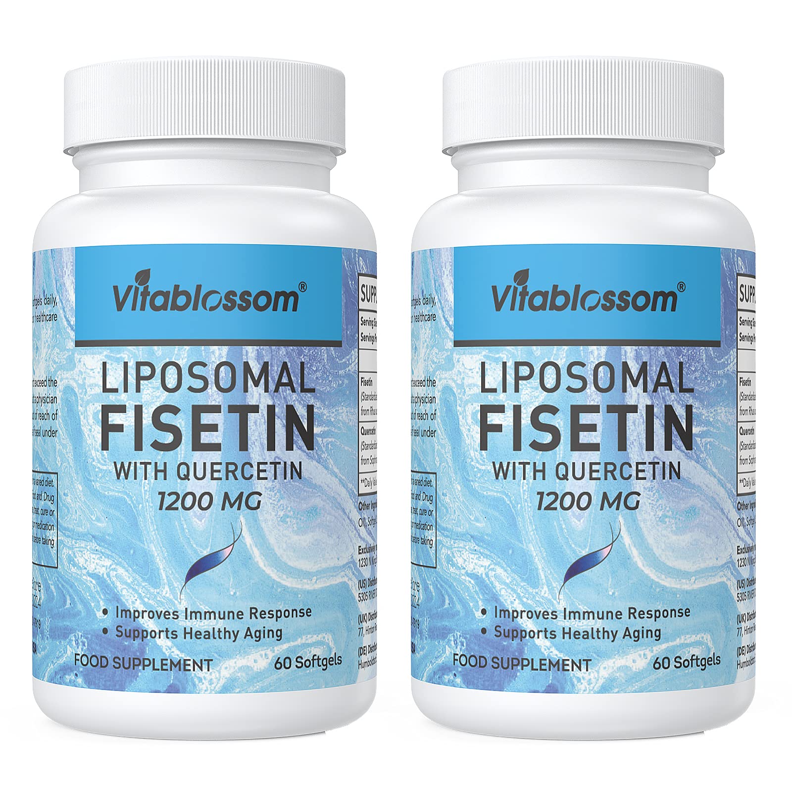 Buy Liposomal Fisetin with Quercetin 1200mg Powerful & 100 Natural