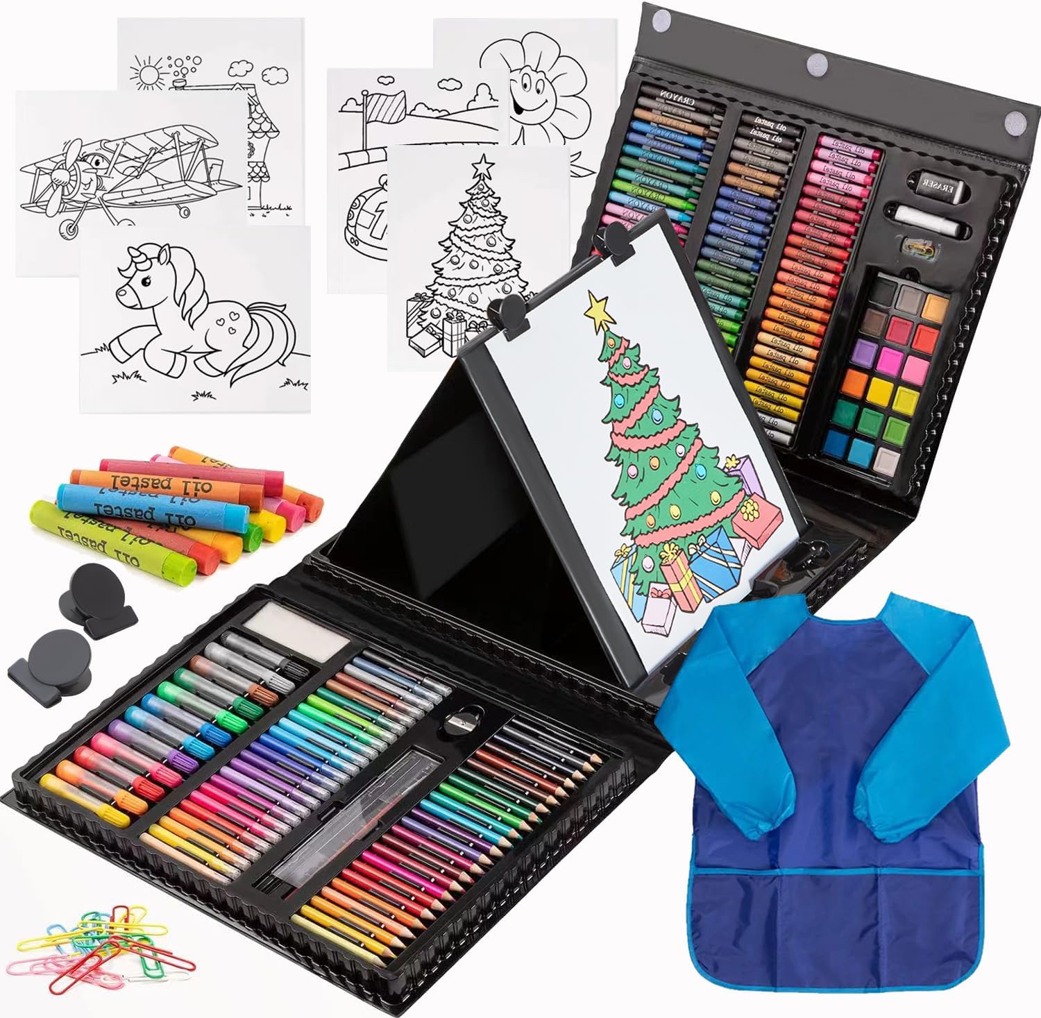 Art Supplies, 215Piece Art Set Crafts Drawing Kit with