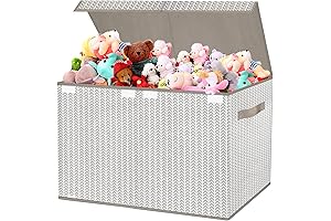VERONLY Fabric Toy Box Chest Organizer Bins for Boys and Girls