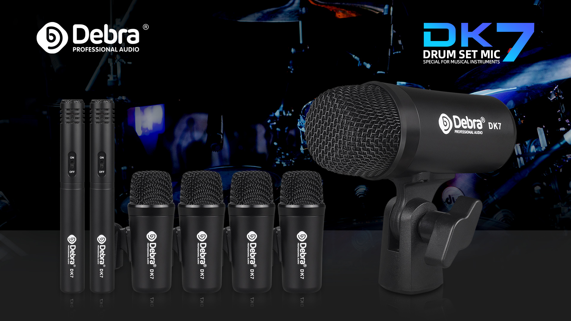 【新品】7sProMax ブラック BLE Micro Pro+電池基板セット Amazon.com: D Debra DK7 Pro 7-Piece Wired Drum Microphone Kit for