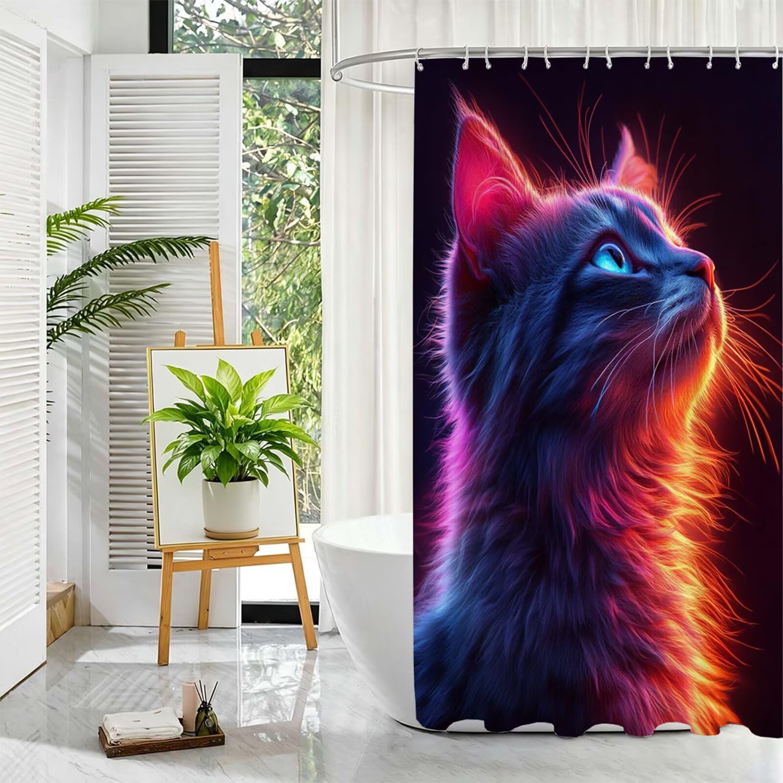 Duschvorhang Lila, Duschvorhang 200x250cm L-9