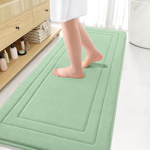 Miniatura 57 de Arotive Tapete de baño de espuma viscoelástica de 30 x 20 pulgadas, ultra suave y absorbente, lavable a máquina, cómodo tapete de baño para suelo
