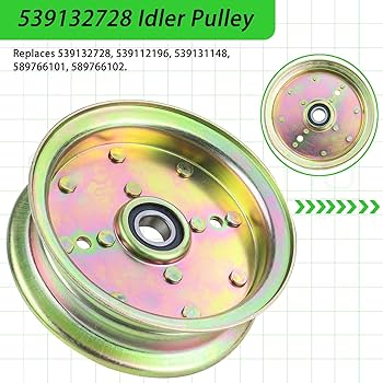 Amazon.com : NICHEFLAG 539132728 Idler Pulley Replaces 589766102