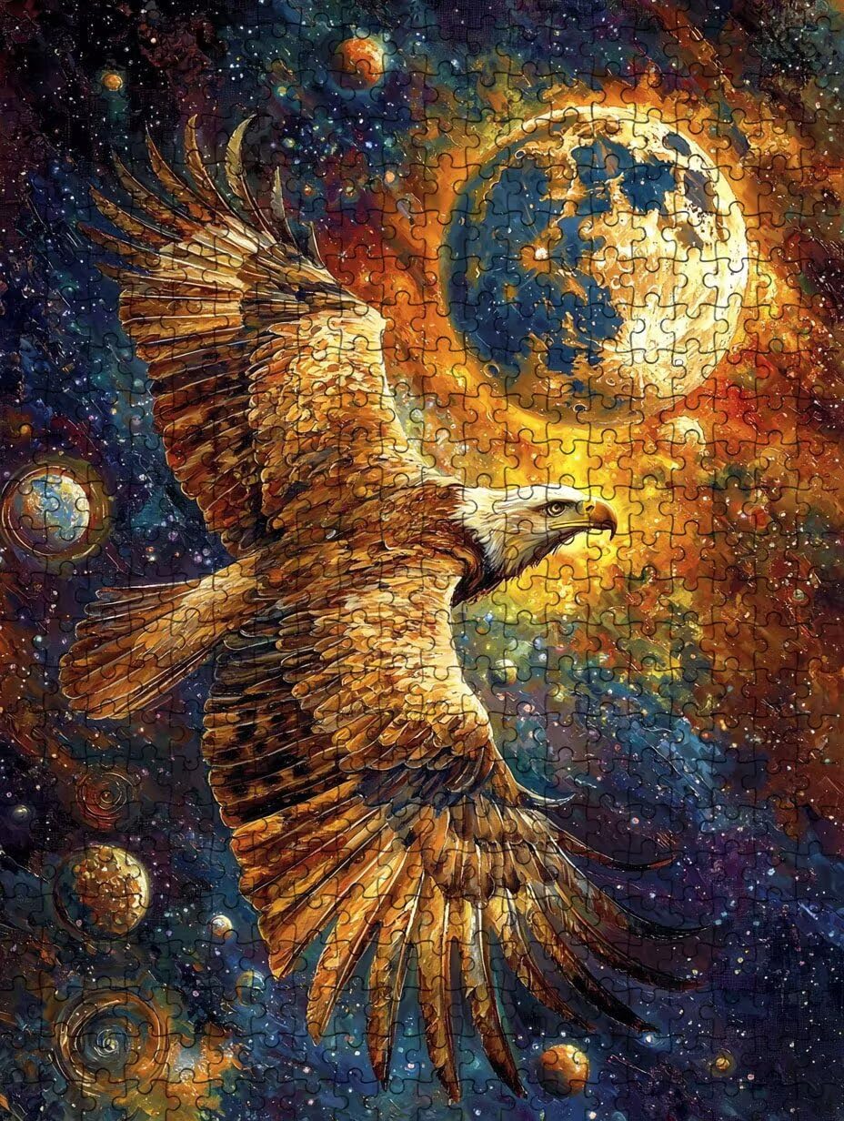 Puzzle 6000 Pezzi, L' Aquila Stellare 3D Puzzle per Adulti Impegnativo, Educa Puzzles Artistico, Divertente E Stimolante Puzzles Decorativo per La Famiglia, Regalo e Decorazione Pareti DX0YL6-945