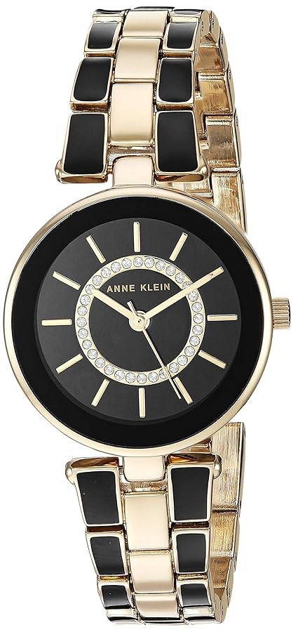 Amazon.com: Anne Klein Women's AK/3286BKST Premium Crystal