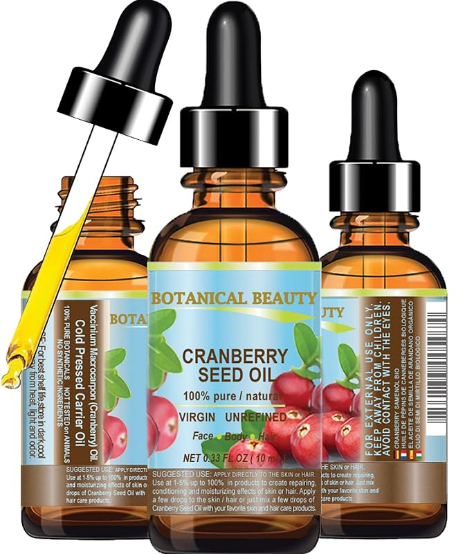 Botanical Beauty Óleo de Semente de Cranberry Vaccinium Macrocarpon, 10 mL