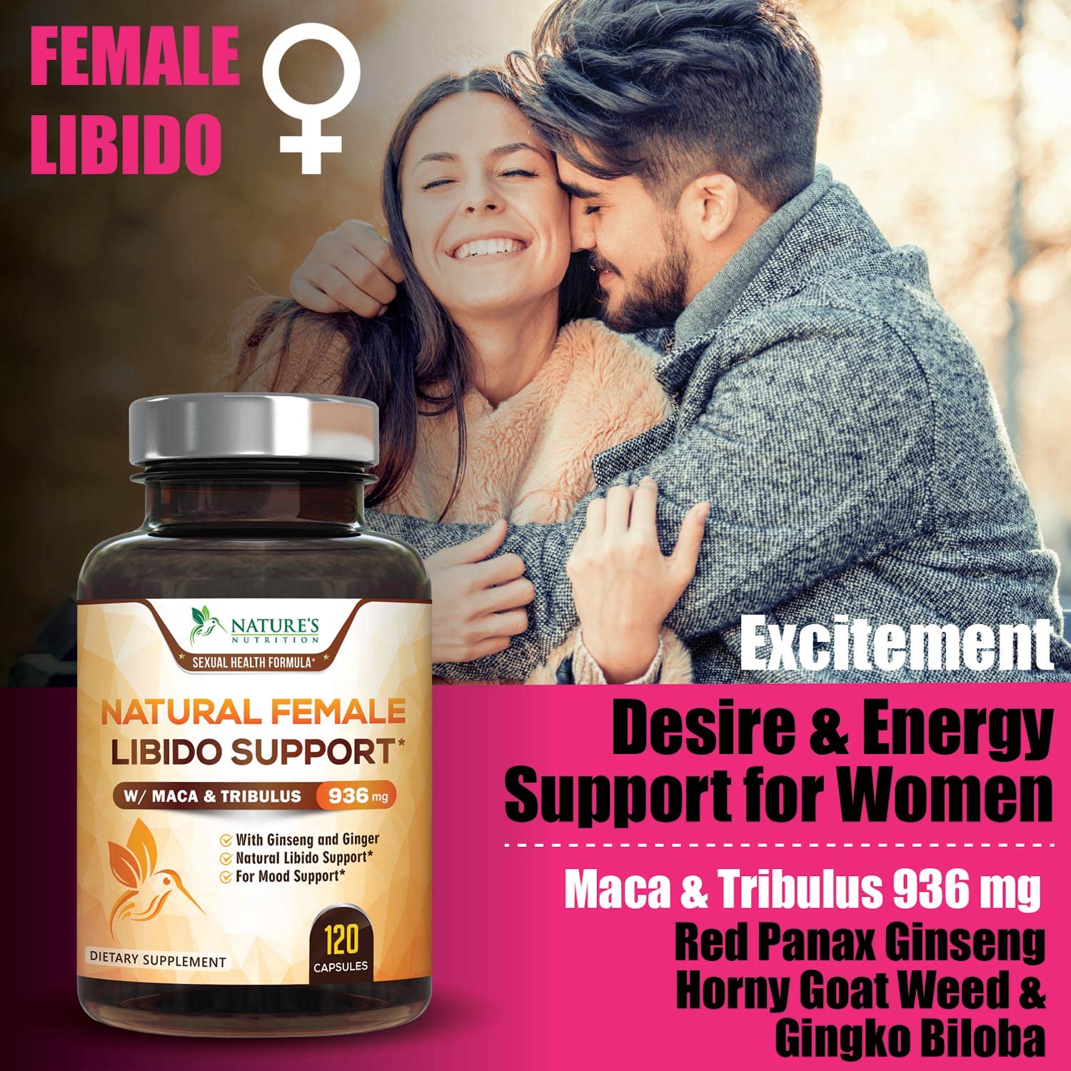 Buy Female Libido Supplement for Excitement, Desire, and Energy Support