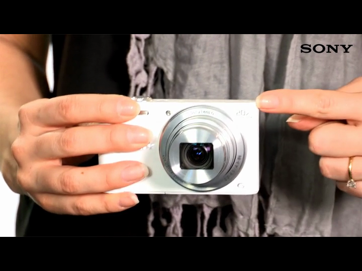 Sony Cyber-shot DSC-WX300 Slim High Zoom Camera - White (18.2MP