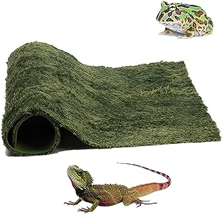 Moss Reptile Carpet, Raise Box Humidity, Fibre Mat for Pet Box Lining, Rainforest Reptile Supplies for Turtles, Lizards, Chameleons, Snakes, Horned Frogs, Bearded Dragons (17" x 24" x 1 Pack)