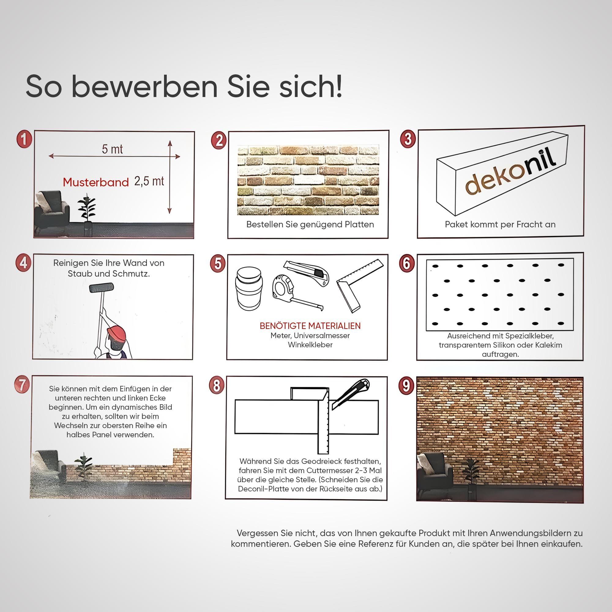 EPS 3D Wandpaneel Steinoptik – 50x120 cm – Leicht, DIY Montage, Wärme- & Schalldämmung – Innen Wandverkleidung für Wohnzimmer, Schlafzimmer & Gewerbe (PNL-207, 2 Stück)