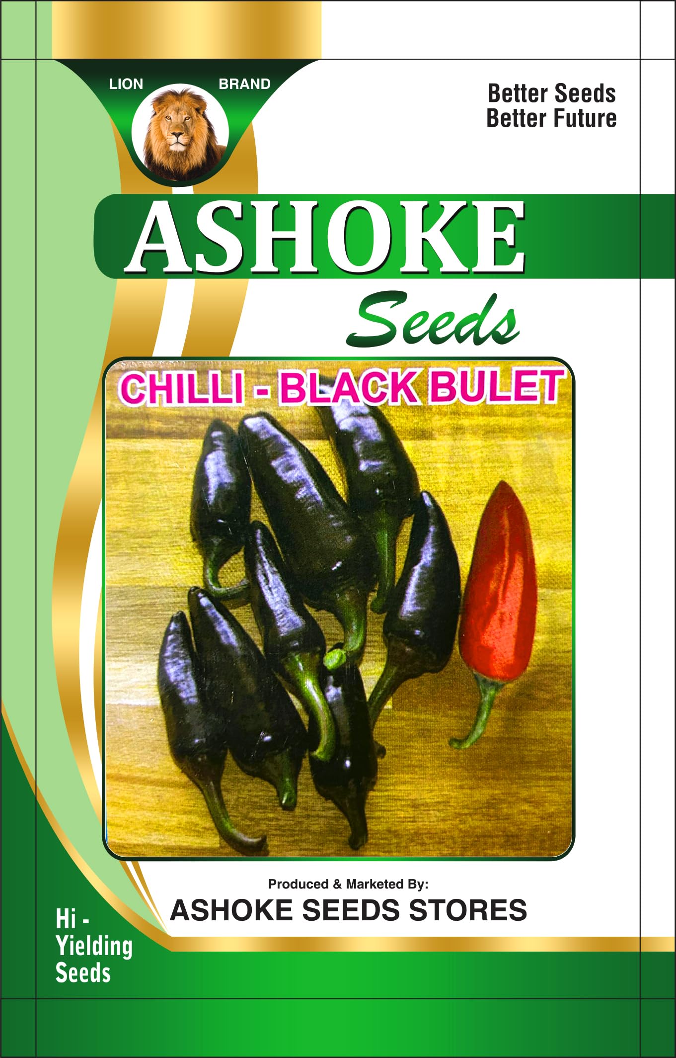 ASHOKE Seeds BULLET LANKA BULLET LONKA CHILLI SEEDS For Home Gardens Farms Best in Germination (250+ seeds per packet)-picture-29