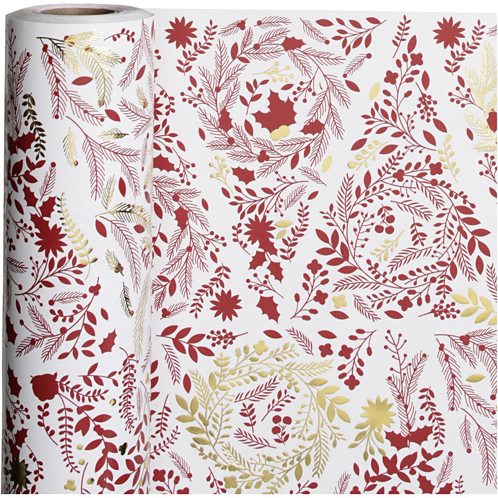 Wrapping Paper, W: 50 cm, 80 g, christmas trees, 100m