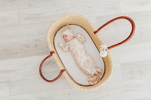 Miniatura 5 de Copper Pearl Gorro de bebé con nudo superior elástico suave Kiana