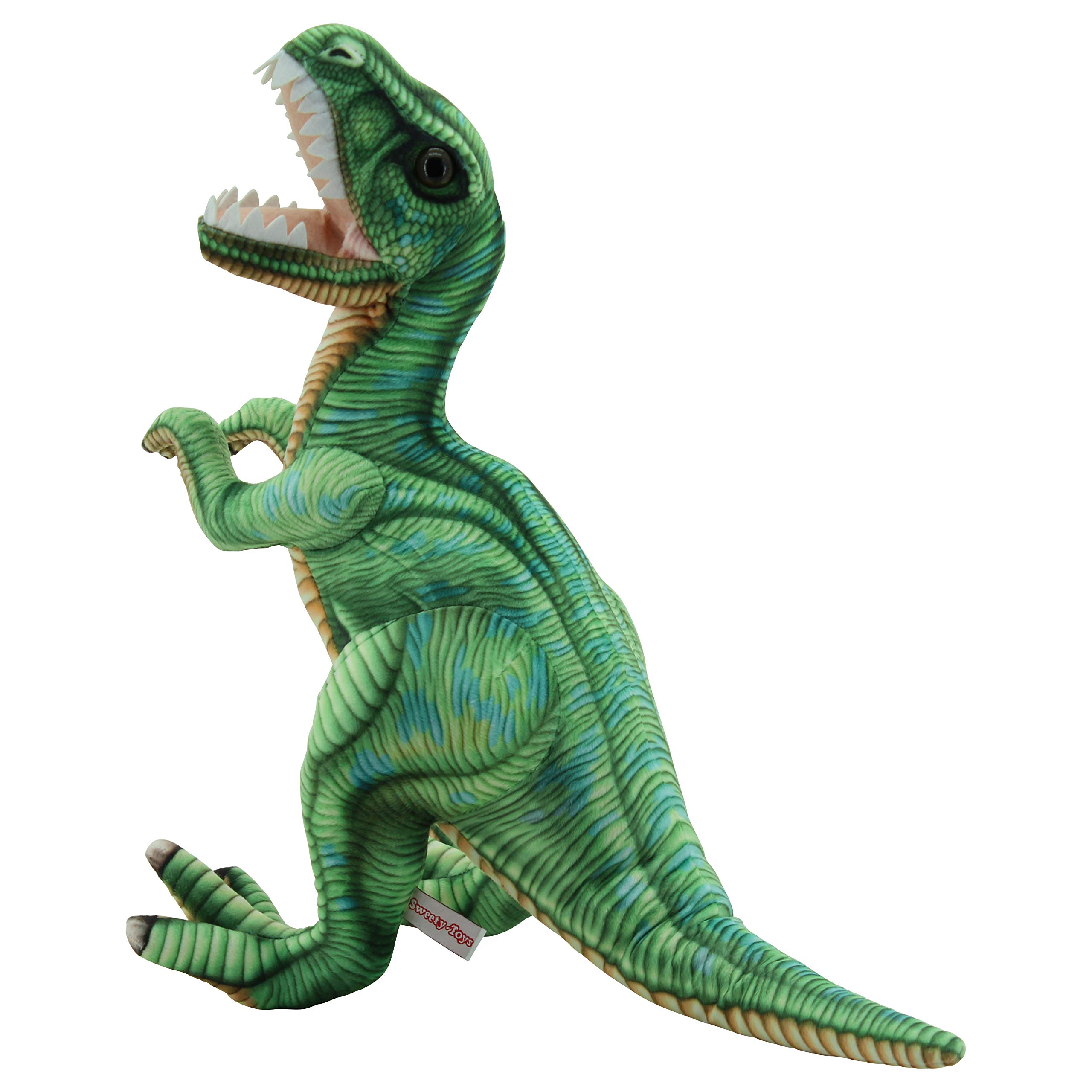 Sweety Toys- Dinosauro Animale di Peluche, Colore Verde, 10813