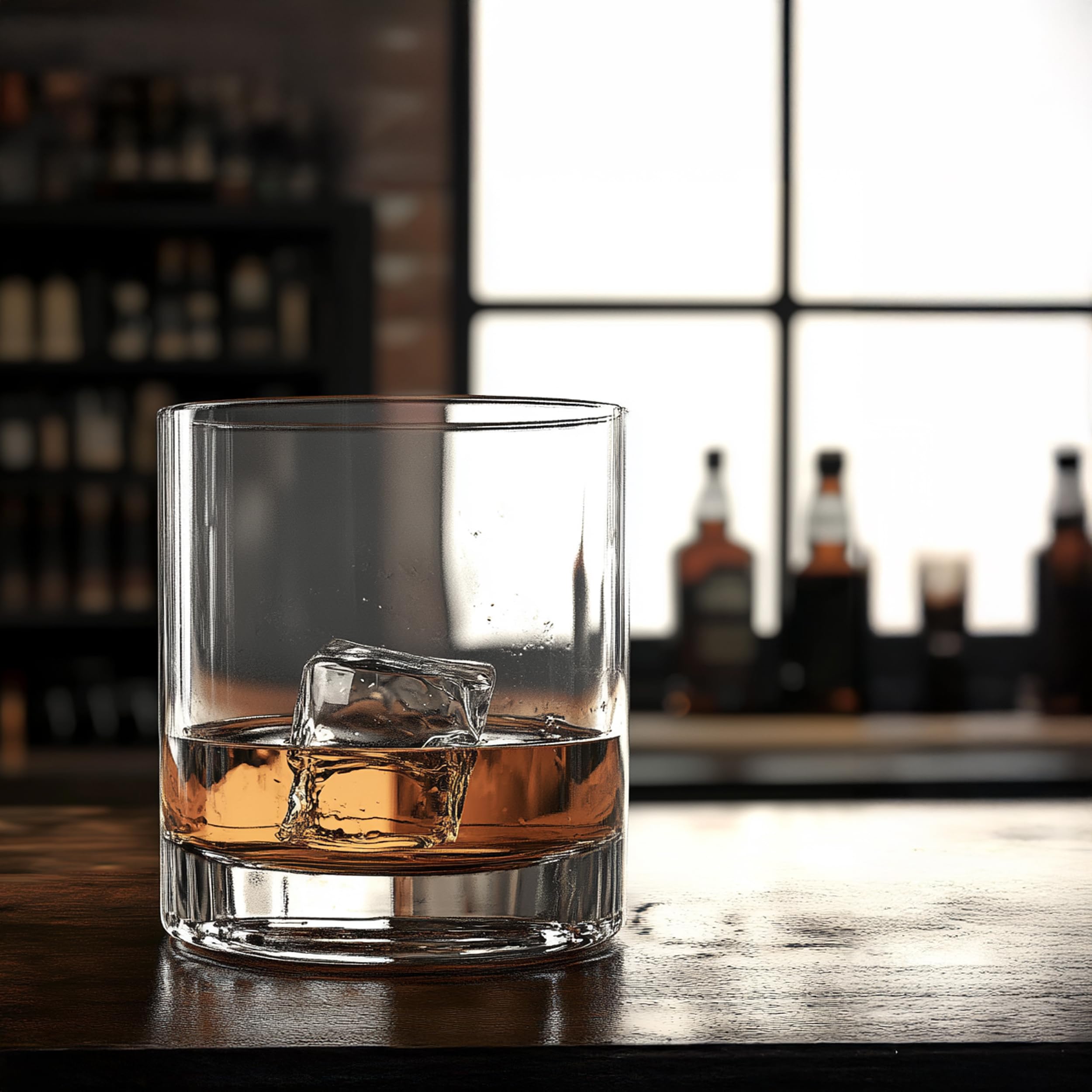 Stölzle Lausitz Whiskygläser D.O.F. New York Bar 6er-Set 420 ml – Hochwertige Tumbler in elegantem Design – Whisky Gläser aus bleifreiem Kristallglas – Spülmaschinen- & stoßfest, Made in Germany