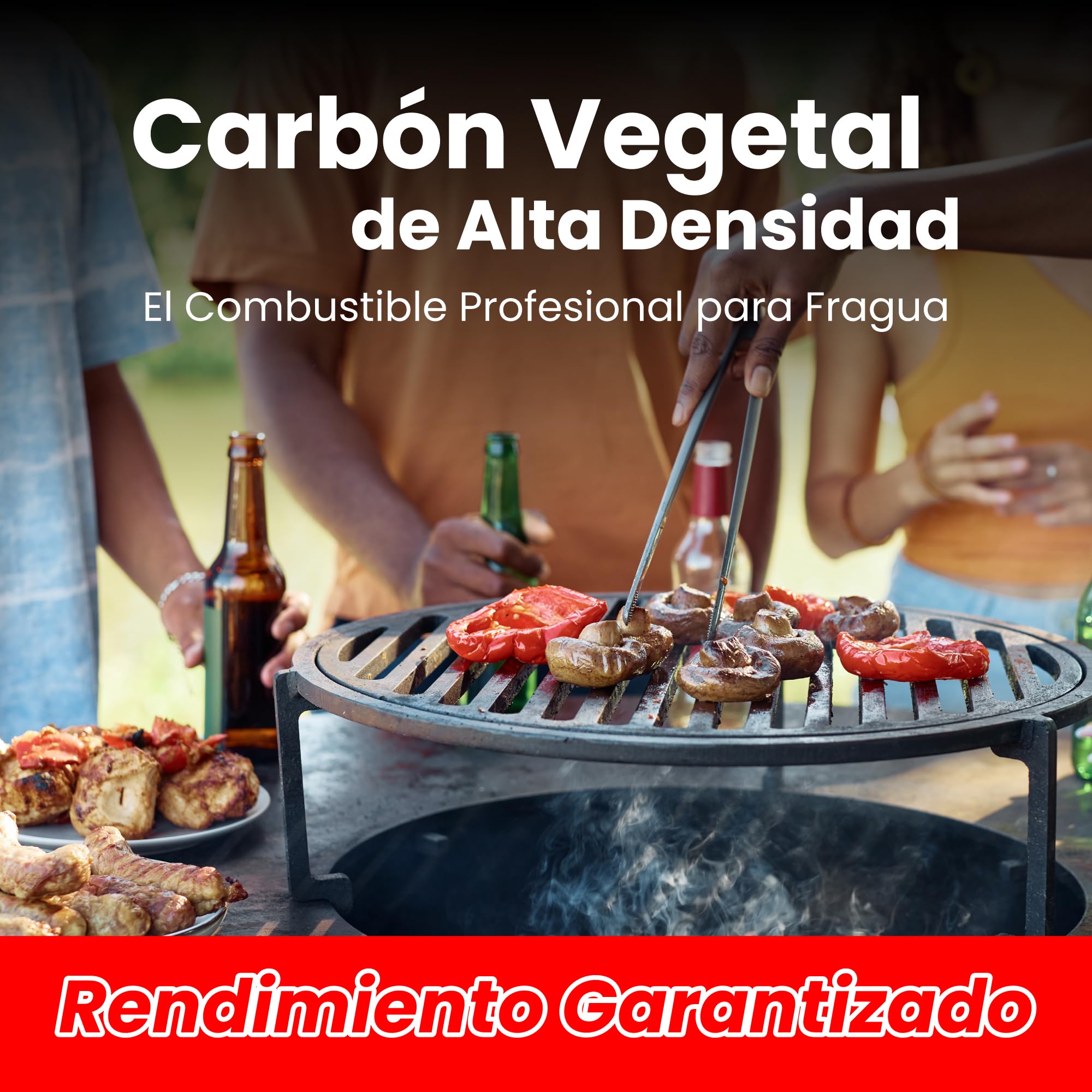 Carbón Vegetal Encina 100 Natural Grueso Saco 20kg Profesional Hostelería Barbacoa Cocina Exterior Brasa Gourmet Alta Temperatura Sin Humo Combustión Lenta Aroma Sabor Carnes (Saco, 1, Unidad)
