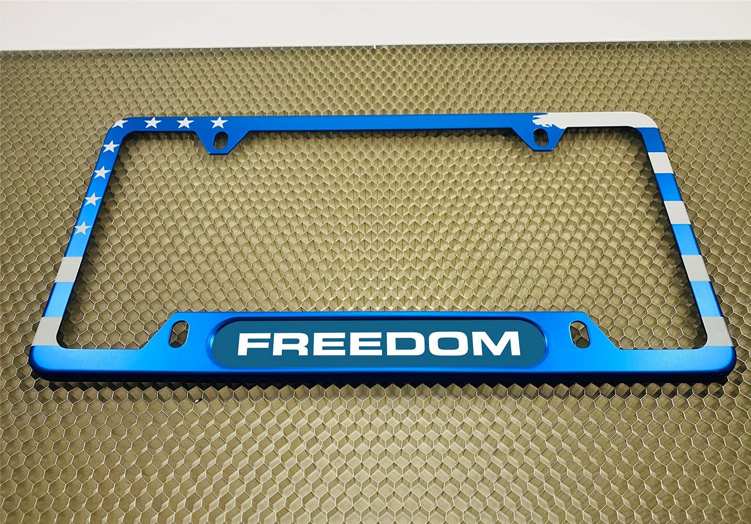 USA Patriotic | American Flag Custom Personalized Anodized Aluminum Thin Top | - Picture 17 of 133