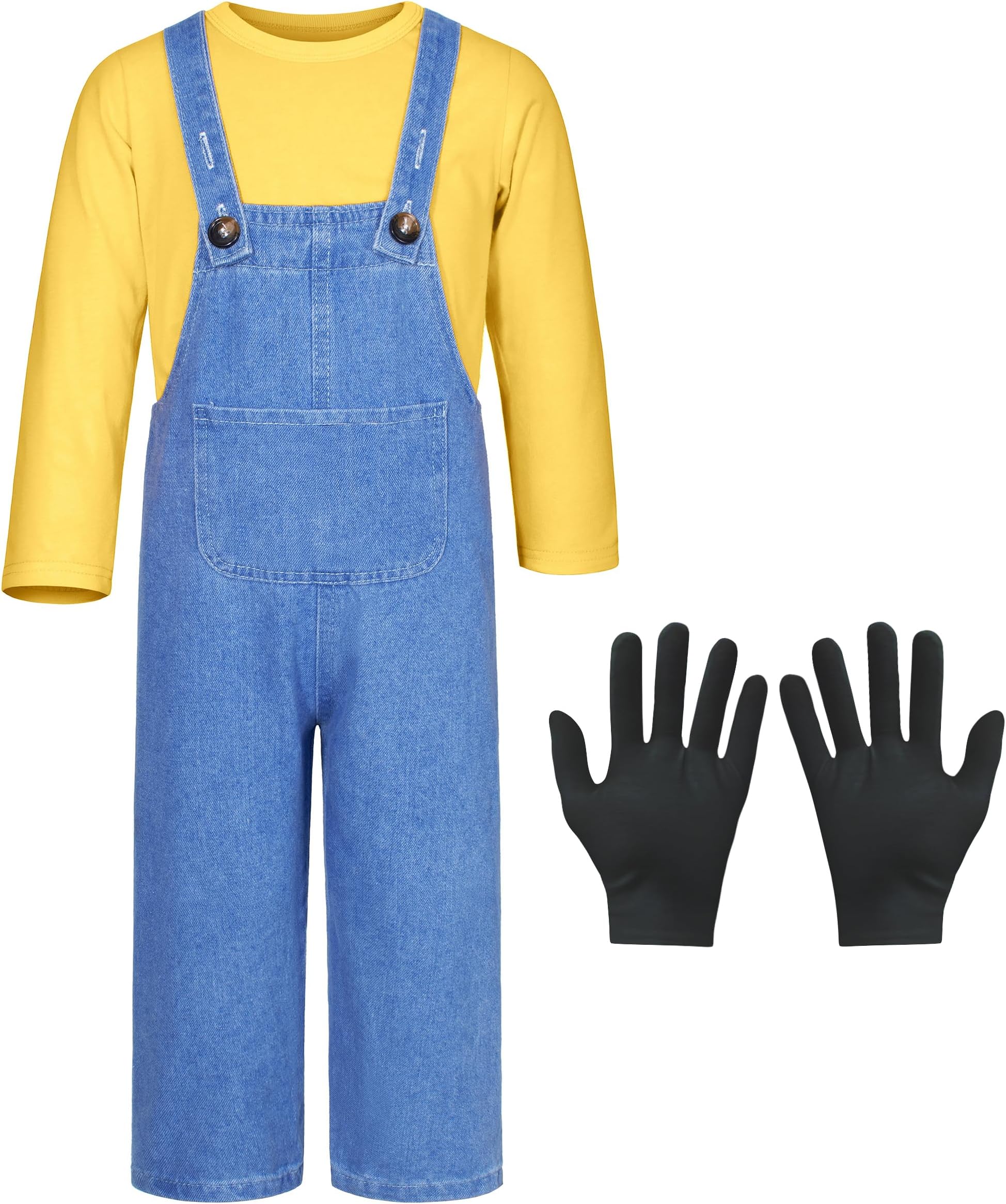 Mavokakids Costume for boys Shirt overalls glove Halloween Party Cosplay 2-10 Years