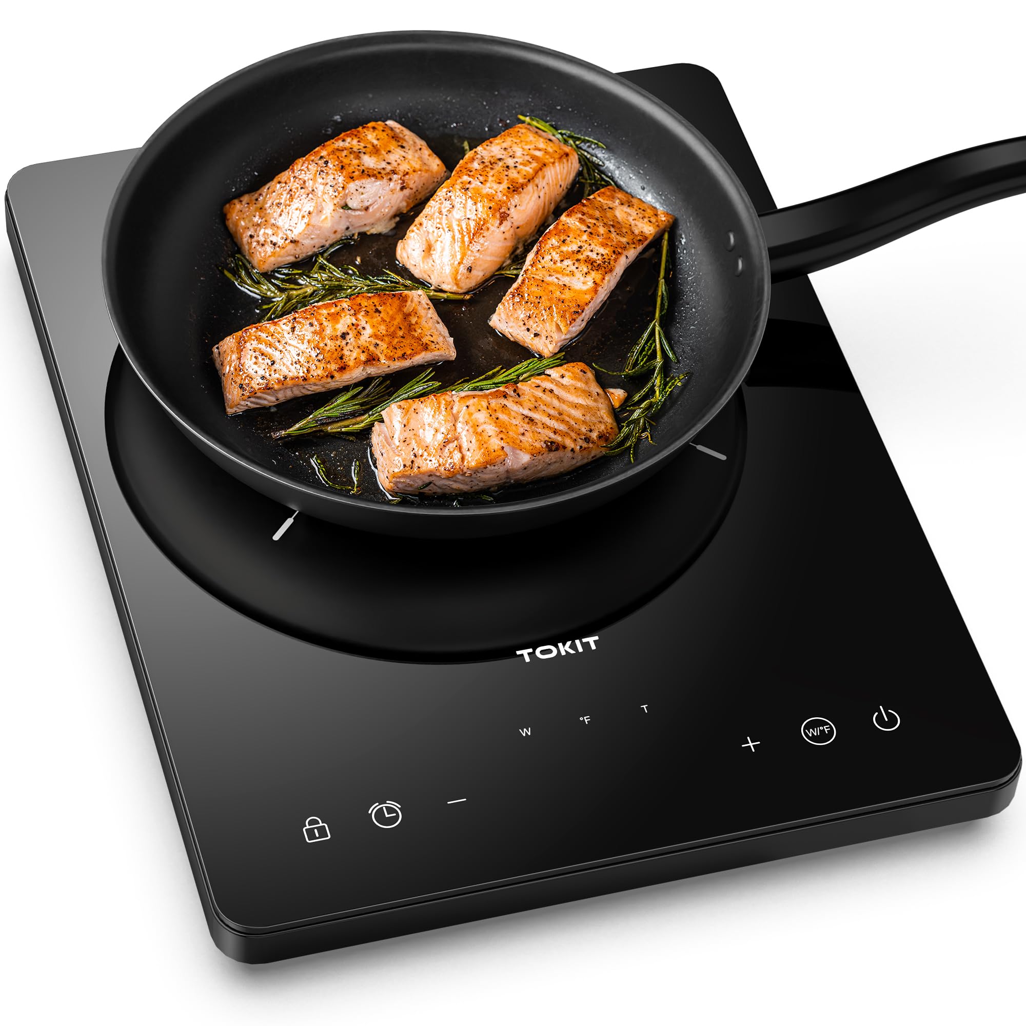 Piastra Di Cottura A Induzione 2000 W, Piano A Induzione M1 Con 9 Livelli Di Potenza, Timer Da 90 Minuti, Ultrasottile 40 MM, Nero Per Cucina, Dormitorio E Campeggio