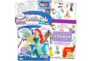 Disney Princess Imagine Ink No-Mess Coloring Books with Mess-Free Marker