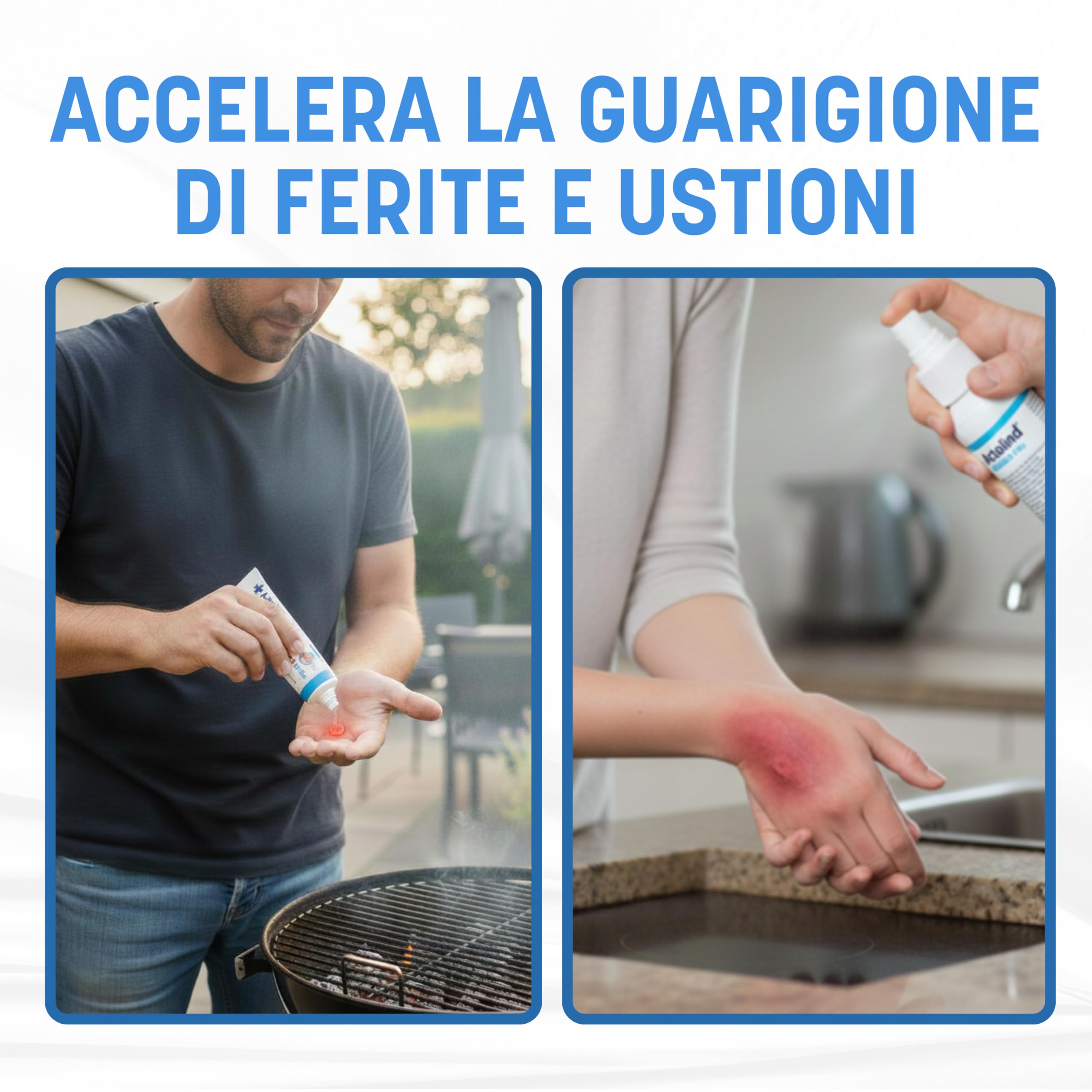 Actolind Solution Plus 250 ml – Soluzione antisettica per irrigazione delle ferite e ustioni | Dispositivo Medico CE Classe III