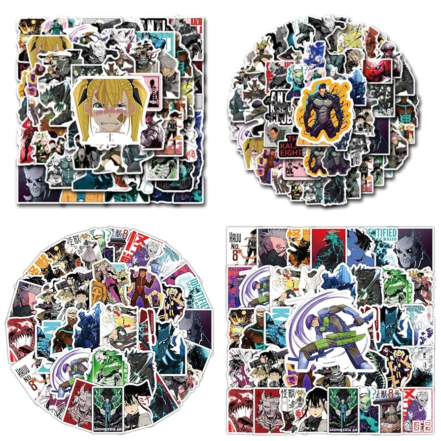 Amazon.co.jp: アニメステッカー 怪獣8号 ステッカー 108枚