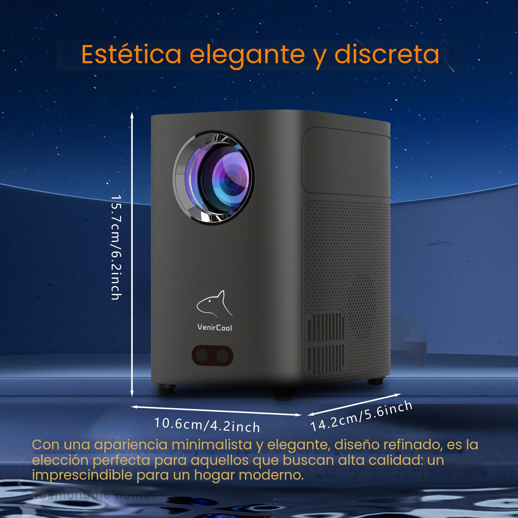 Proyector Q3 Ultra 750 ANSI/10000 ISO LUMEN Android 11 1080P 4K compatible con pantalla FHD, mini proyector inteligente WiFi y Bluetooth para cine en casa y películas al aire libre con