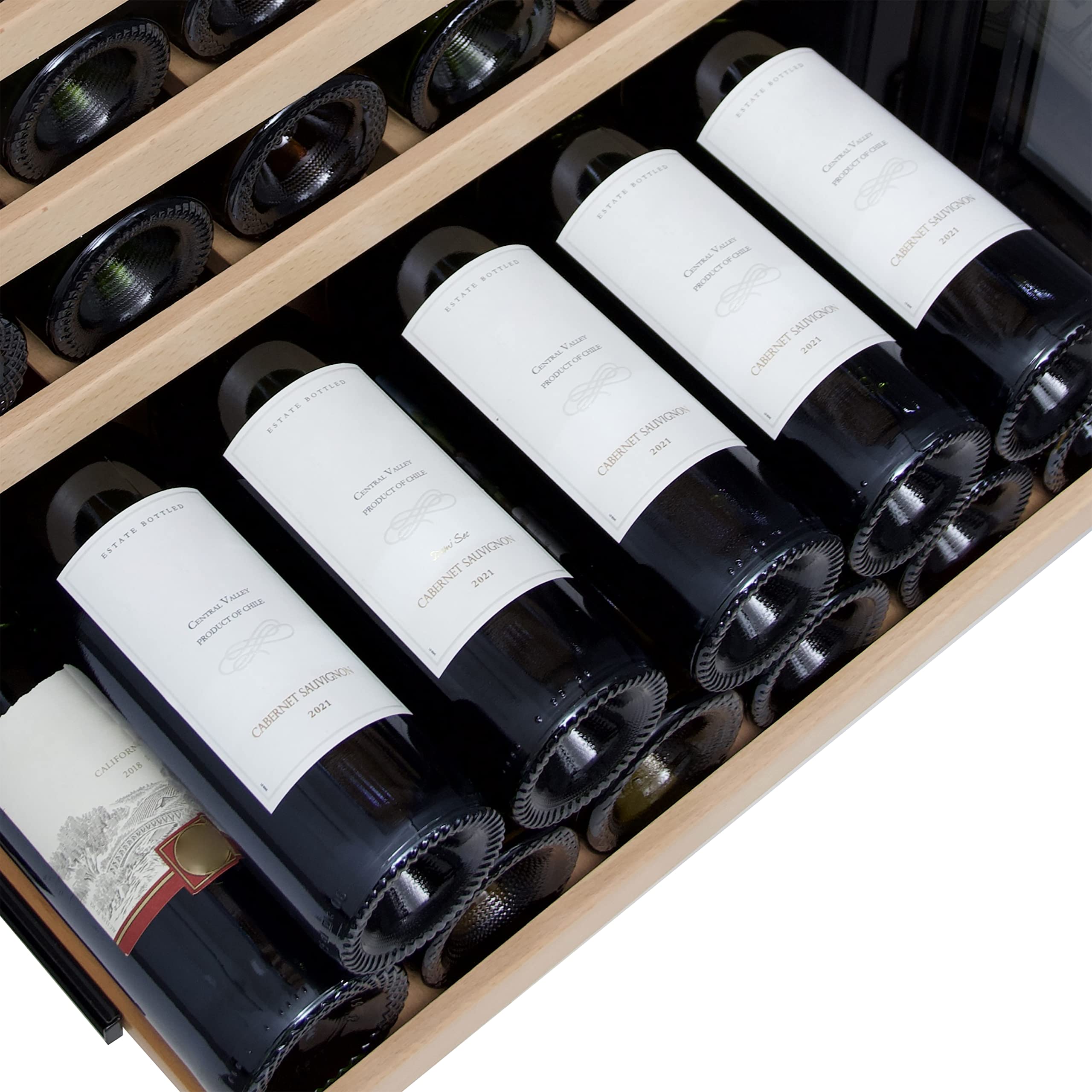 Avanti 163 Bottle Designer Series Dual-Zone Wine Cooler, In Stainless Steel (Wcd165dz3s) on Fridge.com - View 4