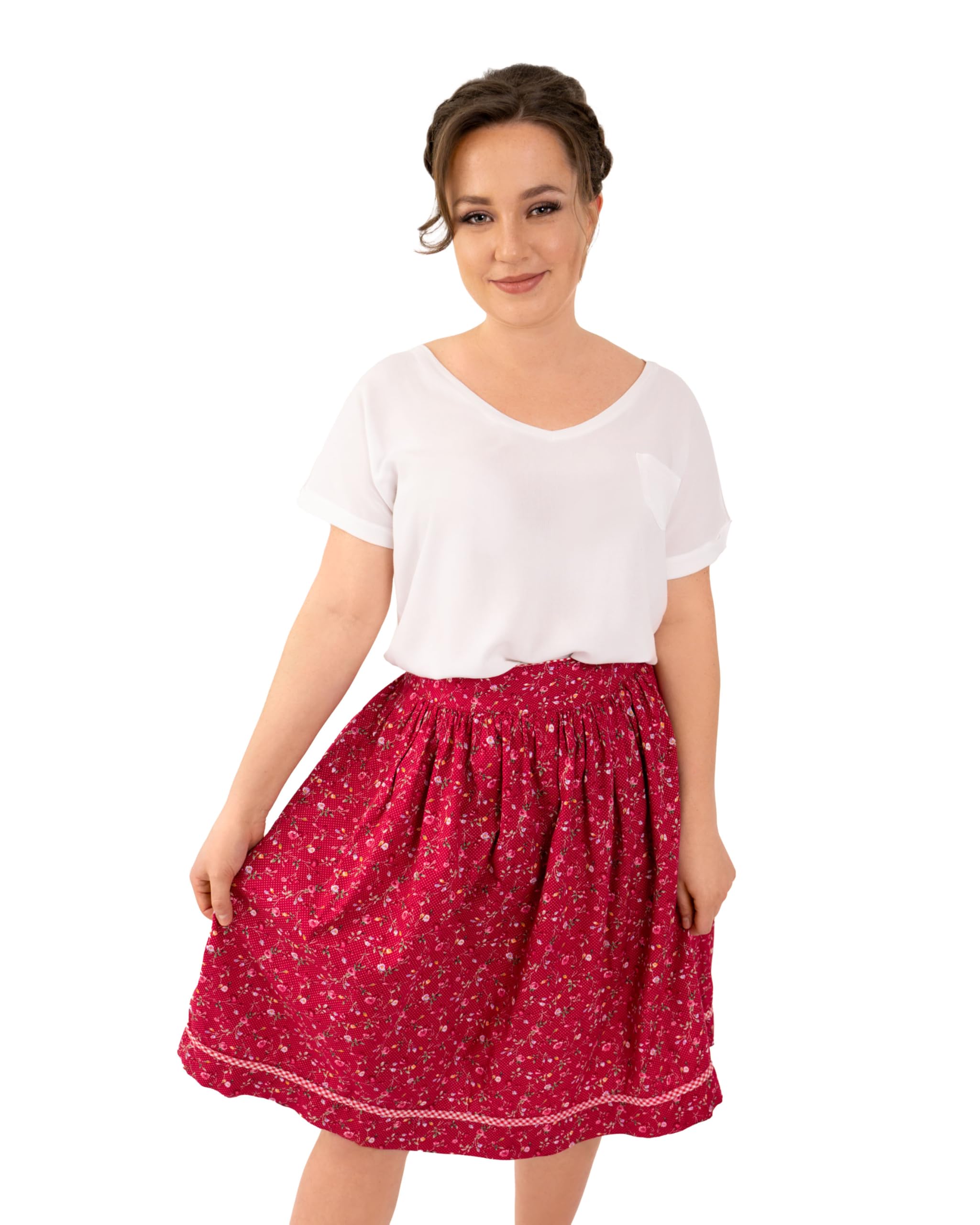Ramona Lippert - Gonna - con orlo a palloncino - Donna Rot 50