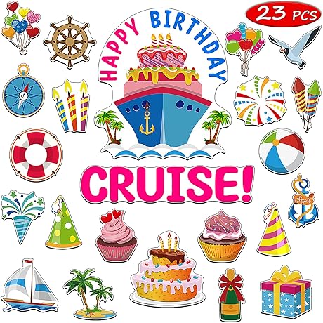 23 PCS Cruise Door Decorations Magnetic Cruise Ship Essentials -- Ideal for...