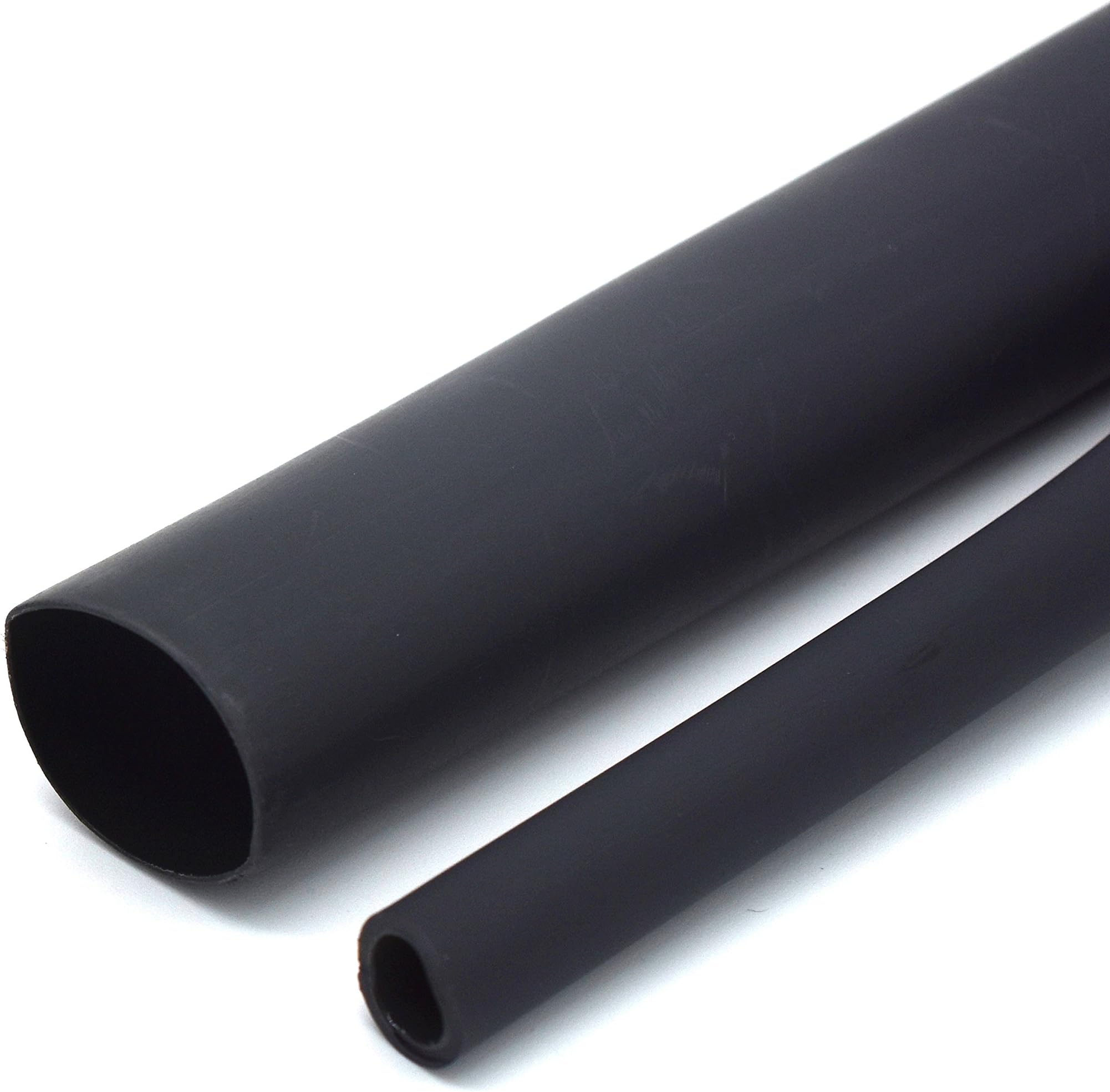 Super Cloud-RIOCAN 3/4 Inch Ratio 3:1 Waterproof Double Wall Heat-Shrinkable Tube with Adhesive,Thickening Heat Shrinkable Casing,Marine Heat Shrink Tube,(4ft,Black)