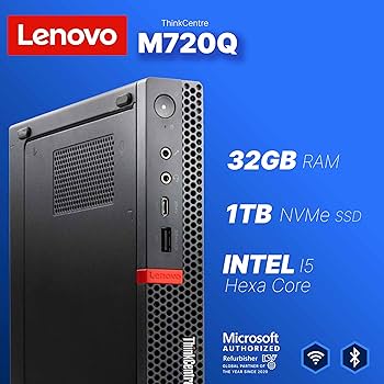 Amazon.com: Lenovo M720Q ThinkCentre Mini PC | Windows 11 Pro