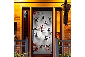 JOYIN Halloween Party Decoration Window Cover with Zombie Hands for Trick or Treat