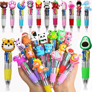 62 Pack Multicolor Mini Pens Bulk Set - Assorted Vibrant Colors Cute Ballpoint Pens for Kids Students, Classroom School Supplies, Birthday Party Favors, Valentines Day Gifts for Children Boys Girls