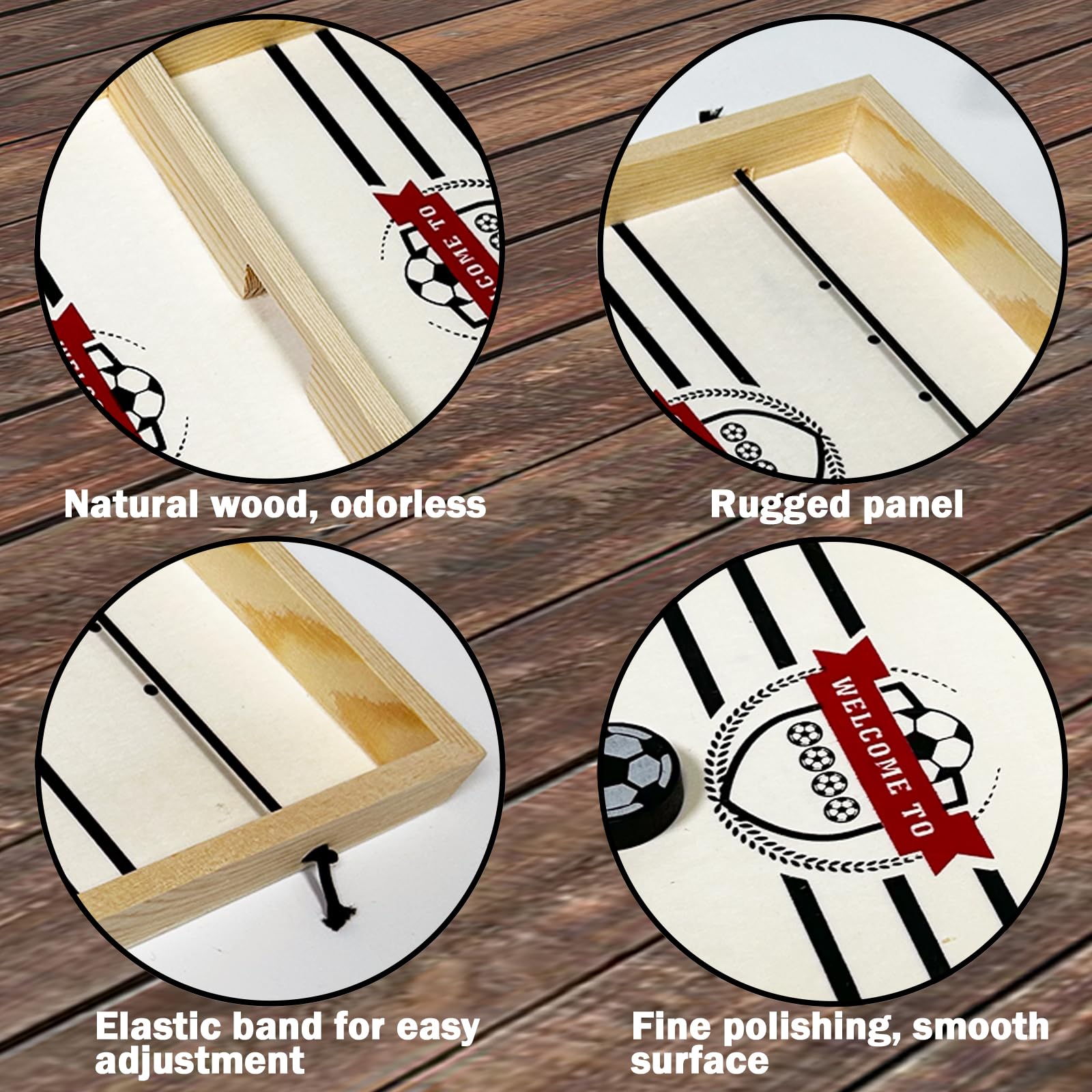 Maphilu Swingbou Juego de Mesa de Hockey Fast Sling Puck Grande Doble Catapult Chess Parent-Child Interactive Table Game