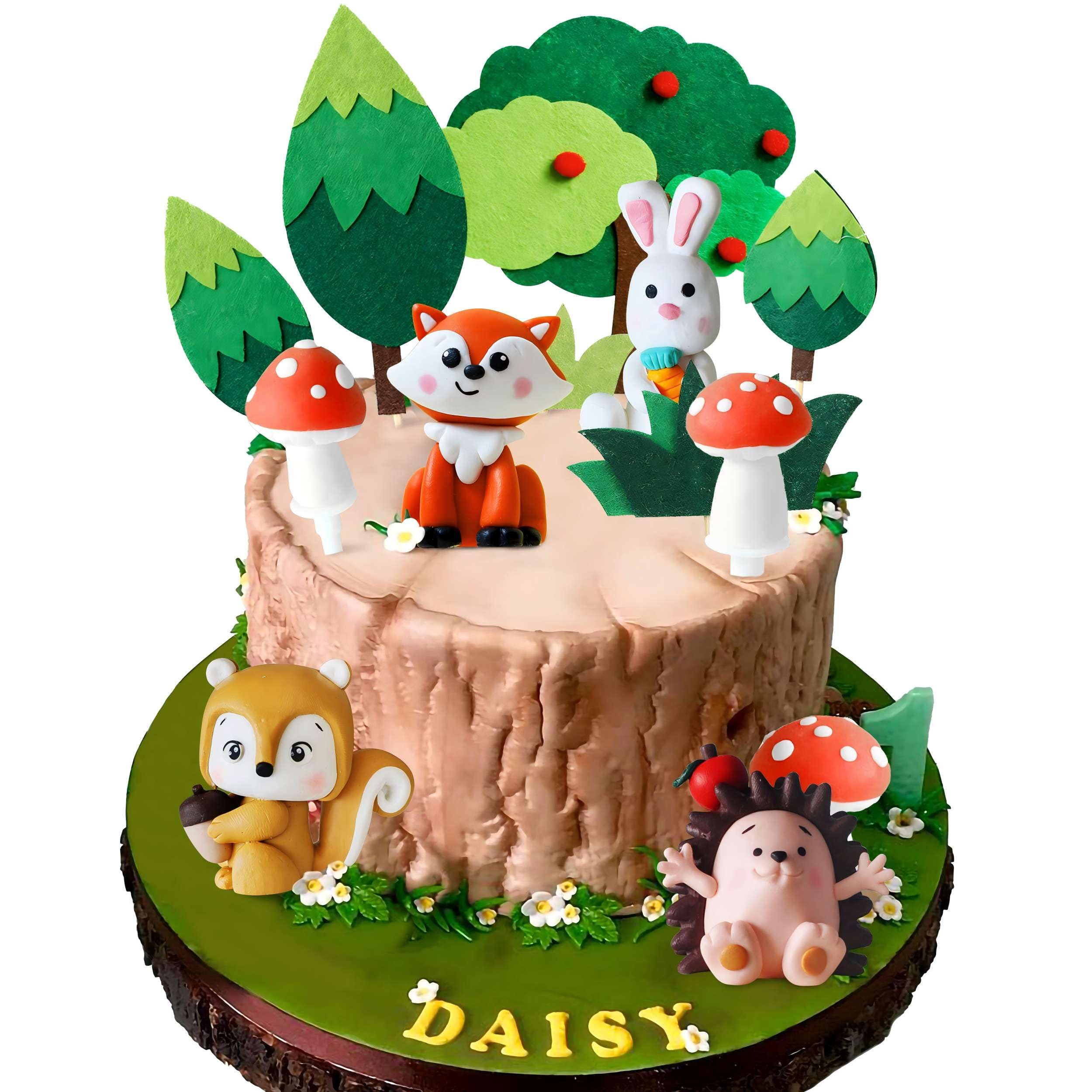 24 Toppers Torta Animali Della Foresta - Decorazioni Per Torte E Cupcake, Tema Giungla