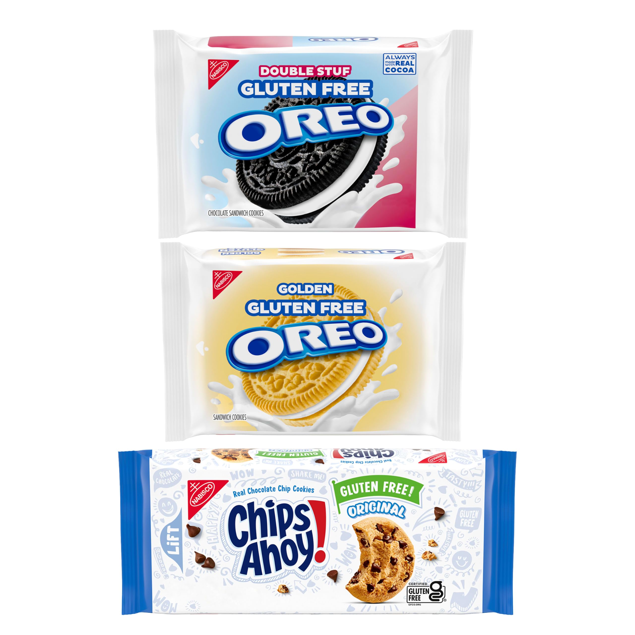 EPK 33.86Z OREO/CA GF COOKIE VP 3CT | OREO Double Stuf, Oreo Golden, CHIPS AHOY! Galletas con chispas de chocolate