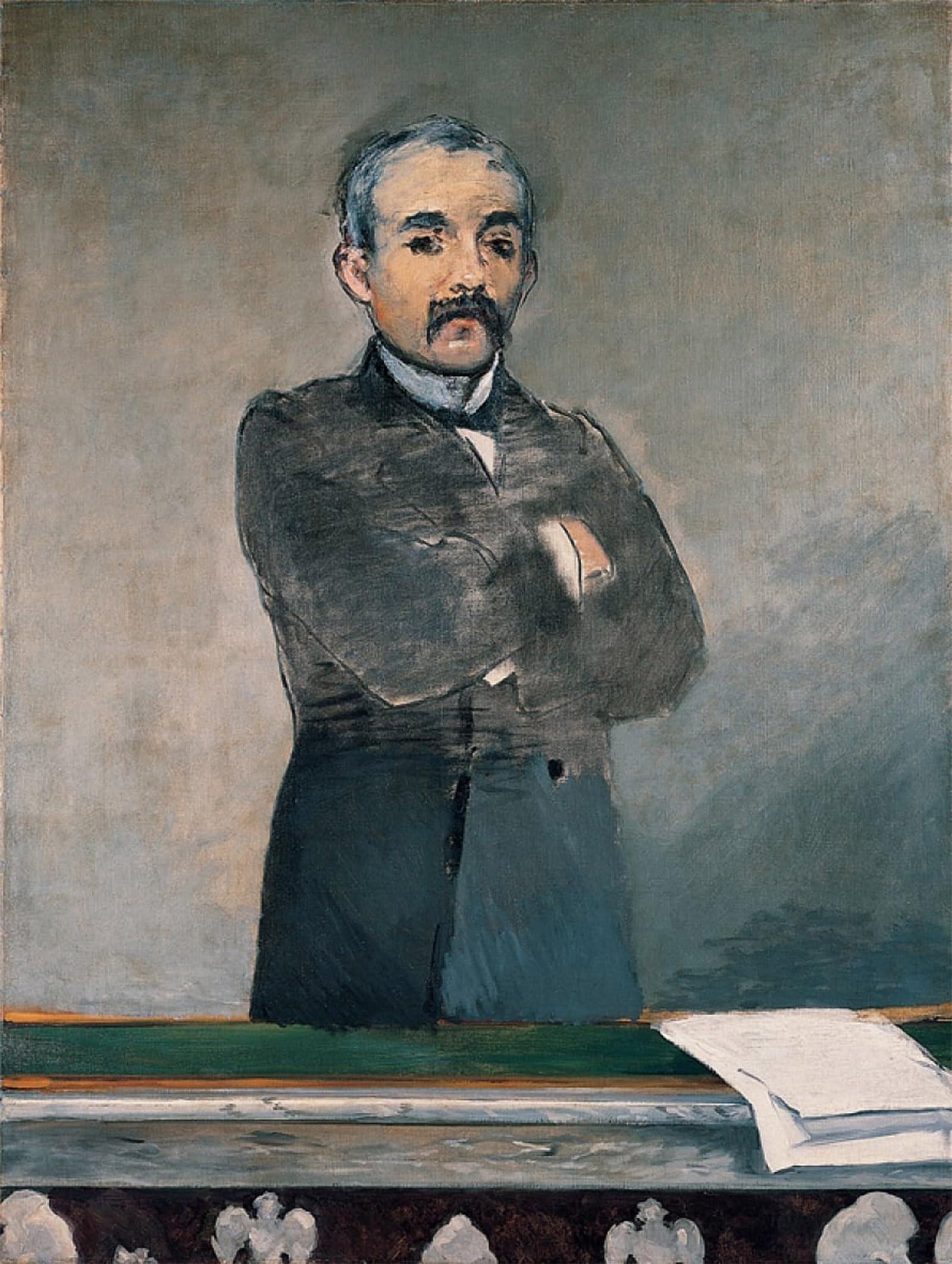 Posteriik No Frame Famous Animal Posters Vintage Picture Portrait Of Georges Clemenceau By Edouard Manet Modern Wall Decor For Home Decor 60X90cm