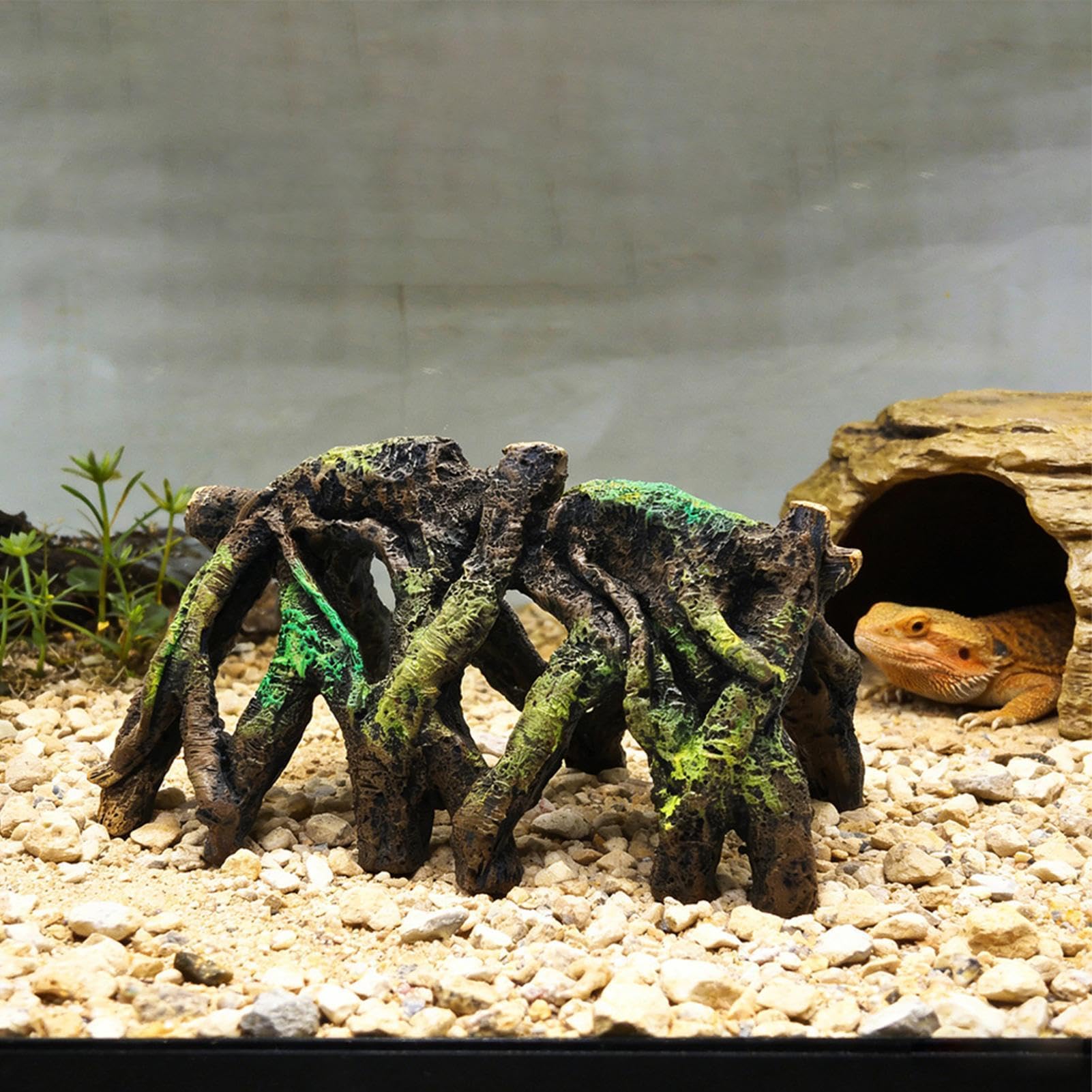 Generico Grotta per Pesce Betta Grotta Rettili a Forma di Radice Albero | Ornamento Artificiale per Acquario Per Allevatori, Appassionati, Principianti, Negozi di Pesca, Negozio, Casa, Ufficio,