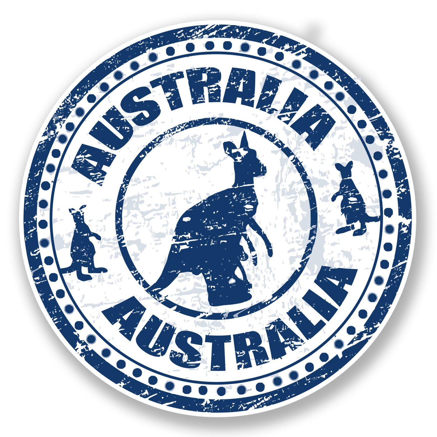 2 x 10cm Australia Vinyl Sticker Decal Laptop Car Map Travel Luggage Label #6692 (10cm x 10cm)