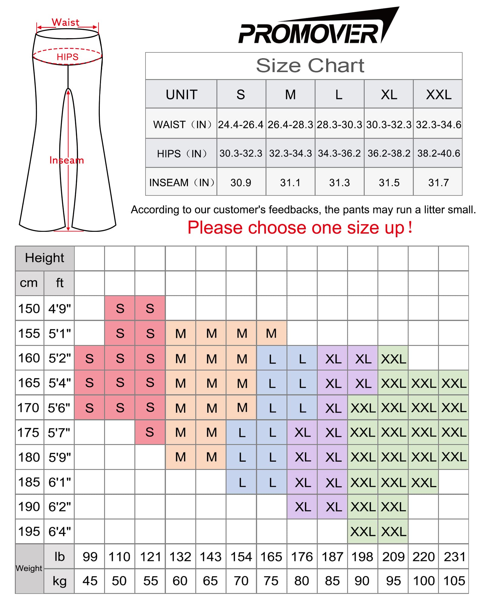 Promover Pantaloni Yoga Donna Eleganti Leggins Elastici a Zampa Sportivi Comfortevoli per Pilates Danza Fitness Palestra