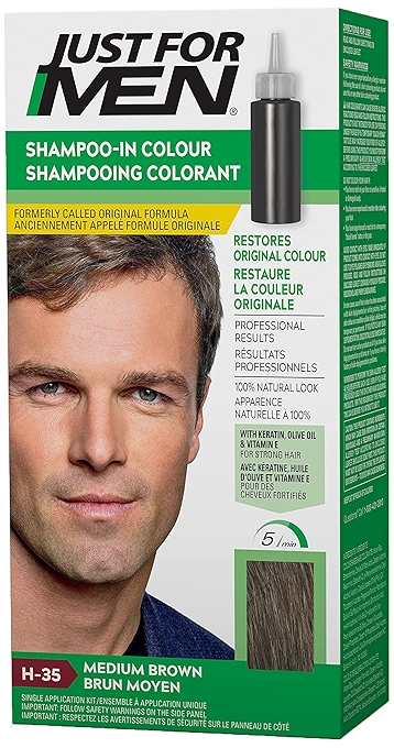 男士专用洗发双色发色染发剂 - 中棕色